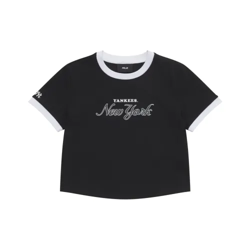 MLB Preppy Style Collection New York Yankees SS25 T-Shirt Женская Черная