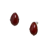 Серебряный + Красное дерево, окаменелость, 1 пара