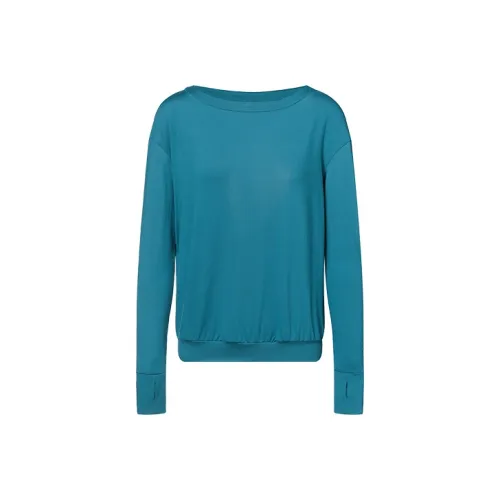 Sumday Athletics Прямой крой Длинный рукав Т-рубашка Женская