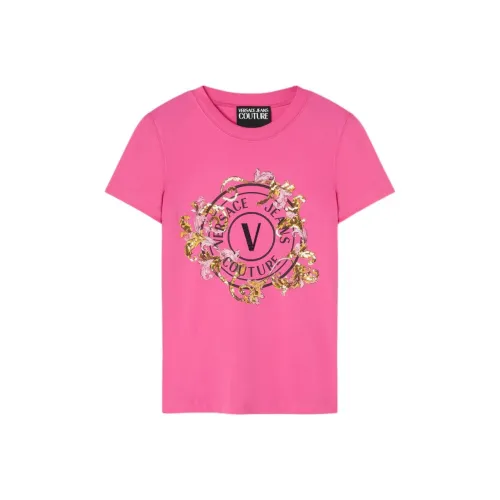 VERSACE Розовые Женские Футболки