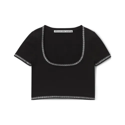 alexander wang Черные Женские Короткие Топы