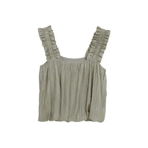 Fstudio Без рукавов Топ Женский Имбирно-Желтый