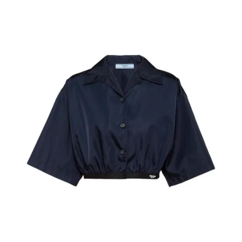 PRADA Синие Женские Короткие Топы