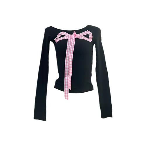 SYEEE WITH U T-Shirt Женская Черная