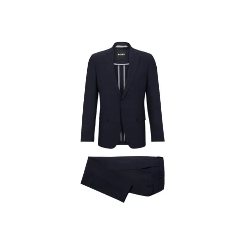 Hugo Boss FW23 Бизнес-костюм мужской темно-синий