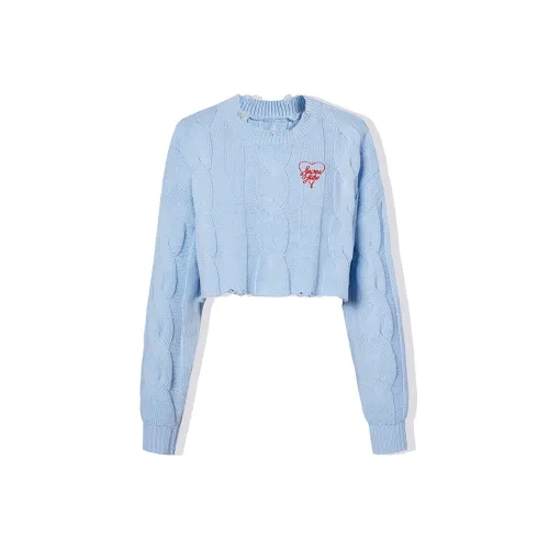 LA CRAWFISH Свободный крой Свитер Весенний Осенний Зимний Женский