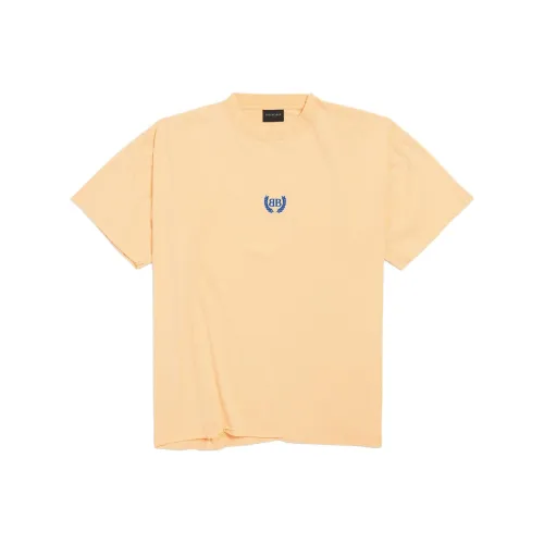 Balenciaga Стандартная футболка женская желтая свободного кроя