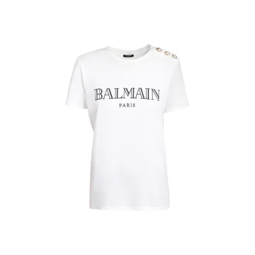 BALMAIN Белые Женские Футболки
