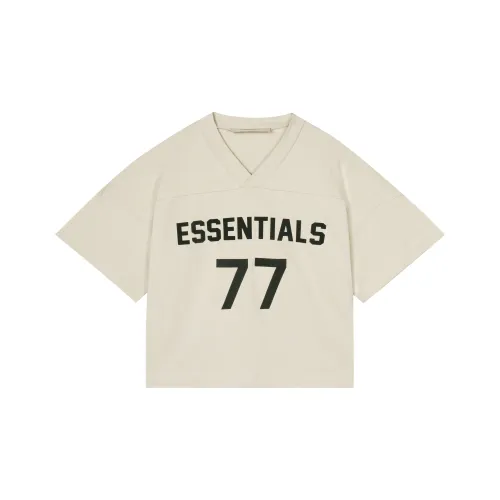 Fear Of God Essentials Рукав с спущенным плечом T-рубашка Женская Пшеница