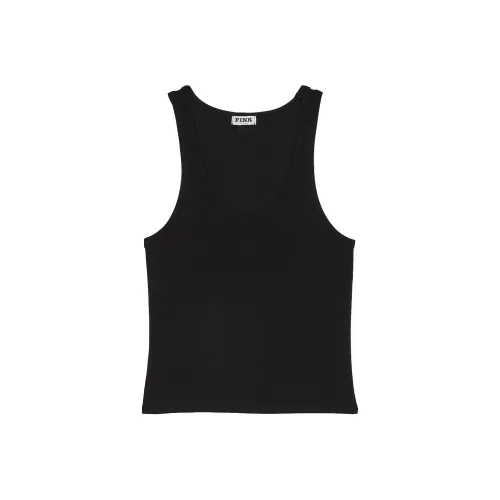 Victoria's Secret Розовый РИББЕД Модал СКООП Танк Черный Майка Женские Черный