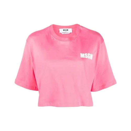 MSGM Розовый Женские Короткие Топы