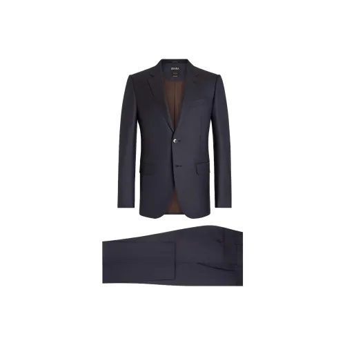 Ermenegildo Zegna Синий Мужской Деловой костюм