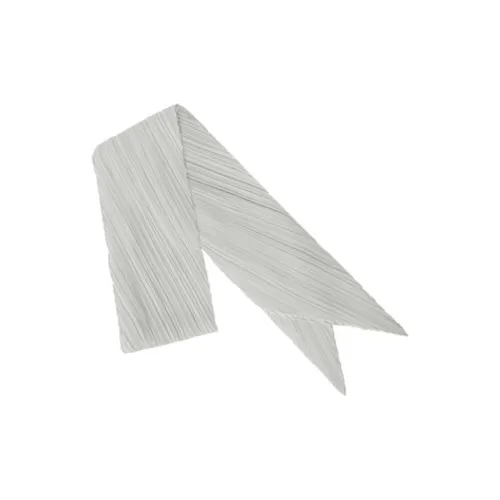 PLEATS PLEASE ISSEY MIYAKE Полиэстер Трикотаж Шарфы Унисекс Серый