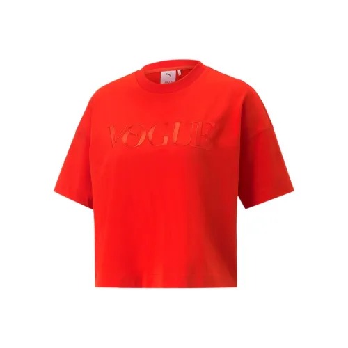 Puma X Vogue Collection Огненно-красные Женские Короткие топы