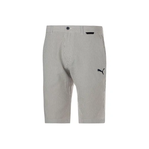 PUMA Спортивные шорты Мужские Серый Белый