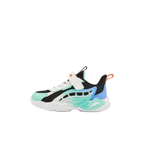 QIAODAN Детская повседневная обувь Низкий топ Черный/Hatsune Miku Зеленый Для дошкольников