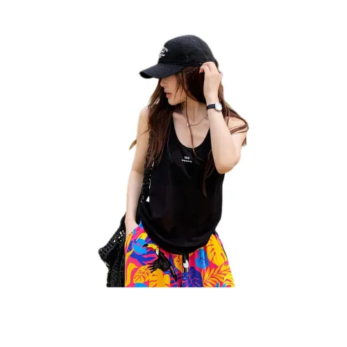 NANING9 Черные Женские Майки