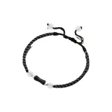 Бамбук Браслет‑бусы для удачи - Черный