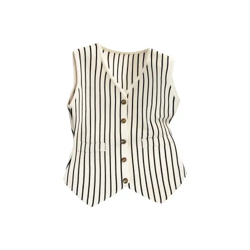 TOUCH Майка Женская Бежево-Черная Полосы