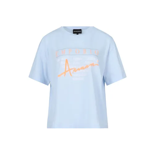 EMPORIO ARMANI Светло-синие Женские Рубашки T