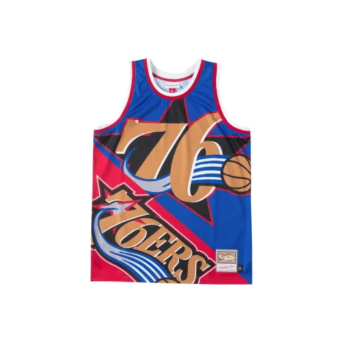 Mitchell Ness Синий Унисекс Баскетбольная Джерси