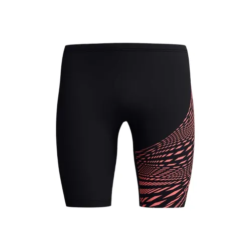 Speedo Плавательные шорты Мужские Черные Коралловые