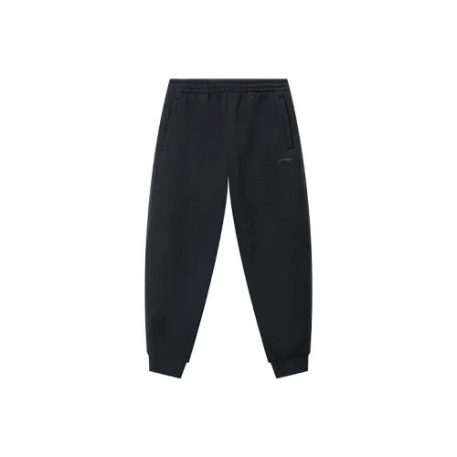 LINING Fitness Series Мужские спортивные брюки черного цвета