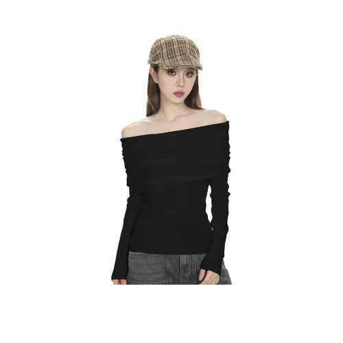 Puppytown T-Shirt Женская Черная