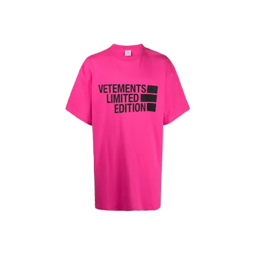 Vetements Розовые Женские Футболки