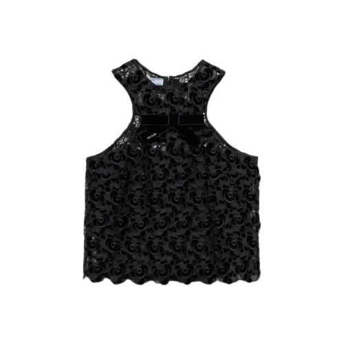 PRADA SS25 Майка Женская Черная