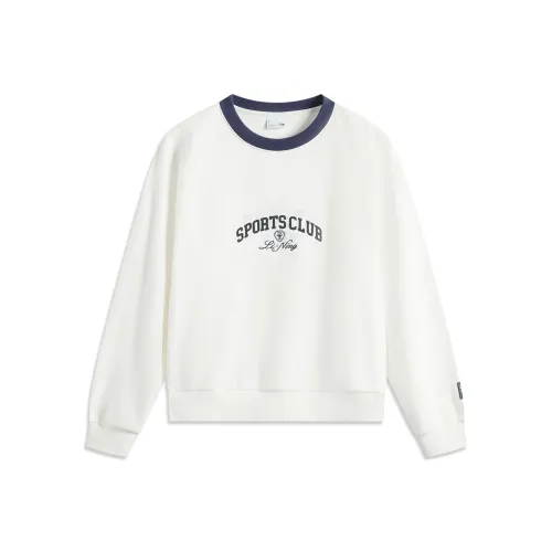 LINING Sports Life Collection T-Shirt Женская Айвори