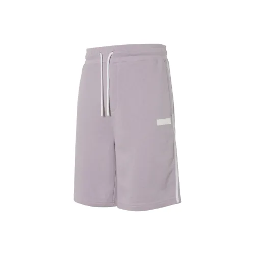 Calvin Klein Светло-фиолетовые Унисекс Спортивные шорты