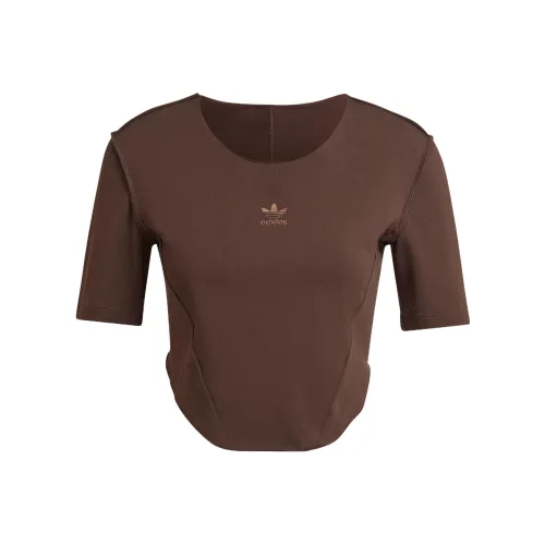 Adidas Originals CROP TOP Женские Коричневый