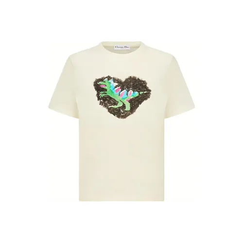 Dior Quarterly New Products Экрю Женские Рубашки T