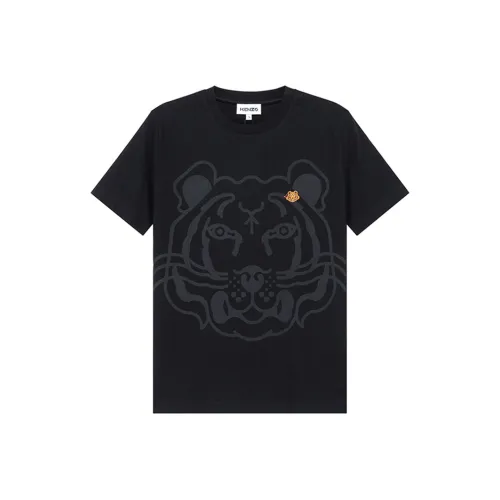 KENZO Classic Tiger Head Черные Женские Футболки
