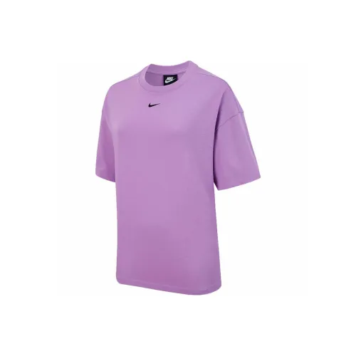 Nike Sportswear Essentials Series Т-рубашка с оборванным рукавом женская фиолетовая