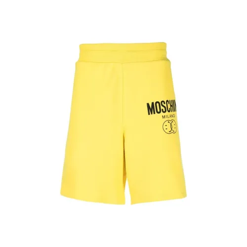 MOSCHINO Светло-желтые мужские спортивные шорты