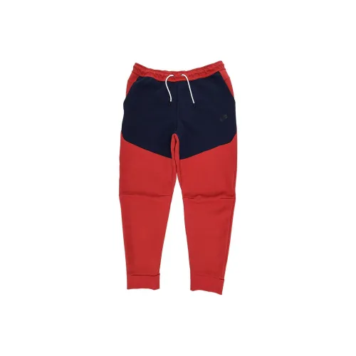 Nike Вязаные тренировочные штаны мужские красный синий