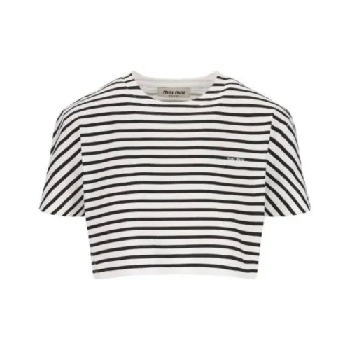 MIU MIU Черный Женские Короткие Топы