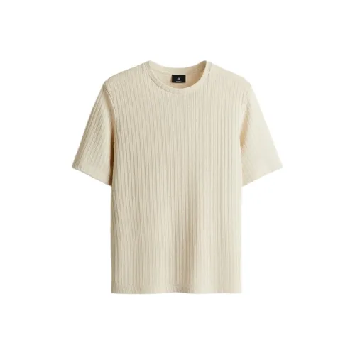 H&M Light Beige Мужские T-рубашки