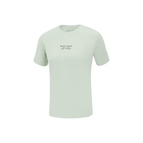 Skechers GO DRI T Рубашка Женская Ртуть Зеленая