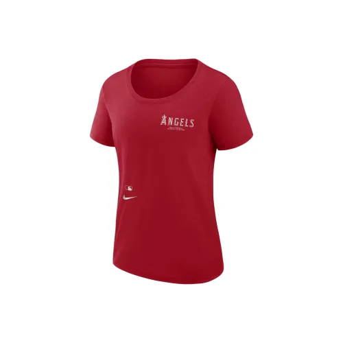 NIKE X MLB Co Бренд Красная Женская Футболка
