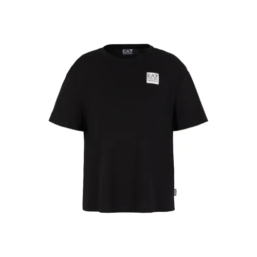 EMPORIO ARMANI EA7 Черные Женские Футболки