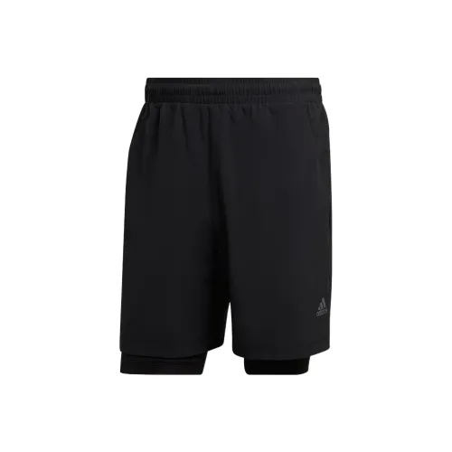 Adidas Мужские спортивные шорты черного цвета