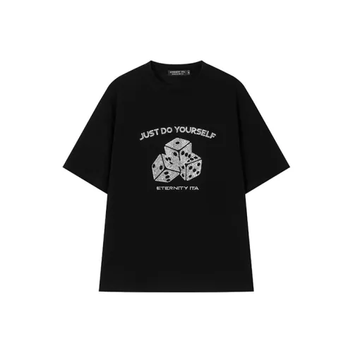 ETERNITY ITA Прямой крой T-рубашка Унисекс Черный