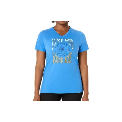 Asics Sunflower Standard T-Shirt Женская Blue Coast