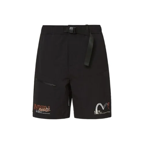 EVISU Черные Мужские Спортивные Шорты