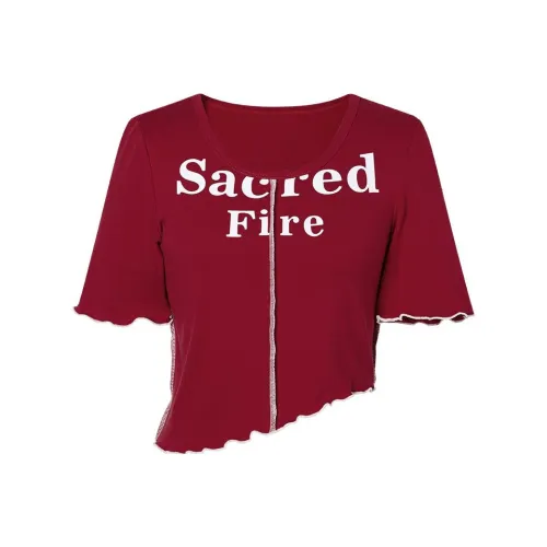 I'M ONE Красный Женские Короткие Топы