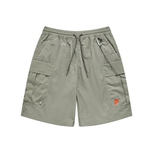 FILA FUSION Повседневные шорты Мужские Перо-серый Зеленый