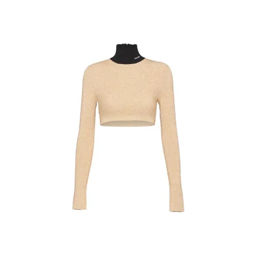 PRADA SS23 КРОП ТОП Женский Желтый